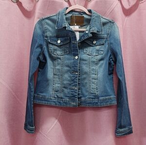 BBJ Los Angeles Blue Denim Jean Jacket Sz L